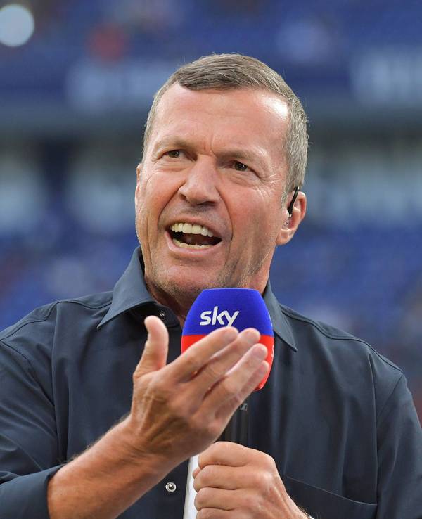 Ex-Nationalspieler Lothar Matthäus am Sky-Mikrofon