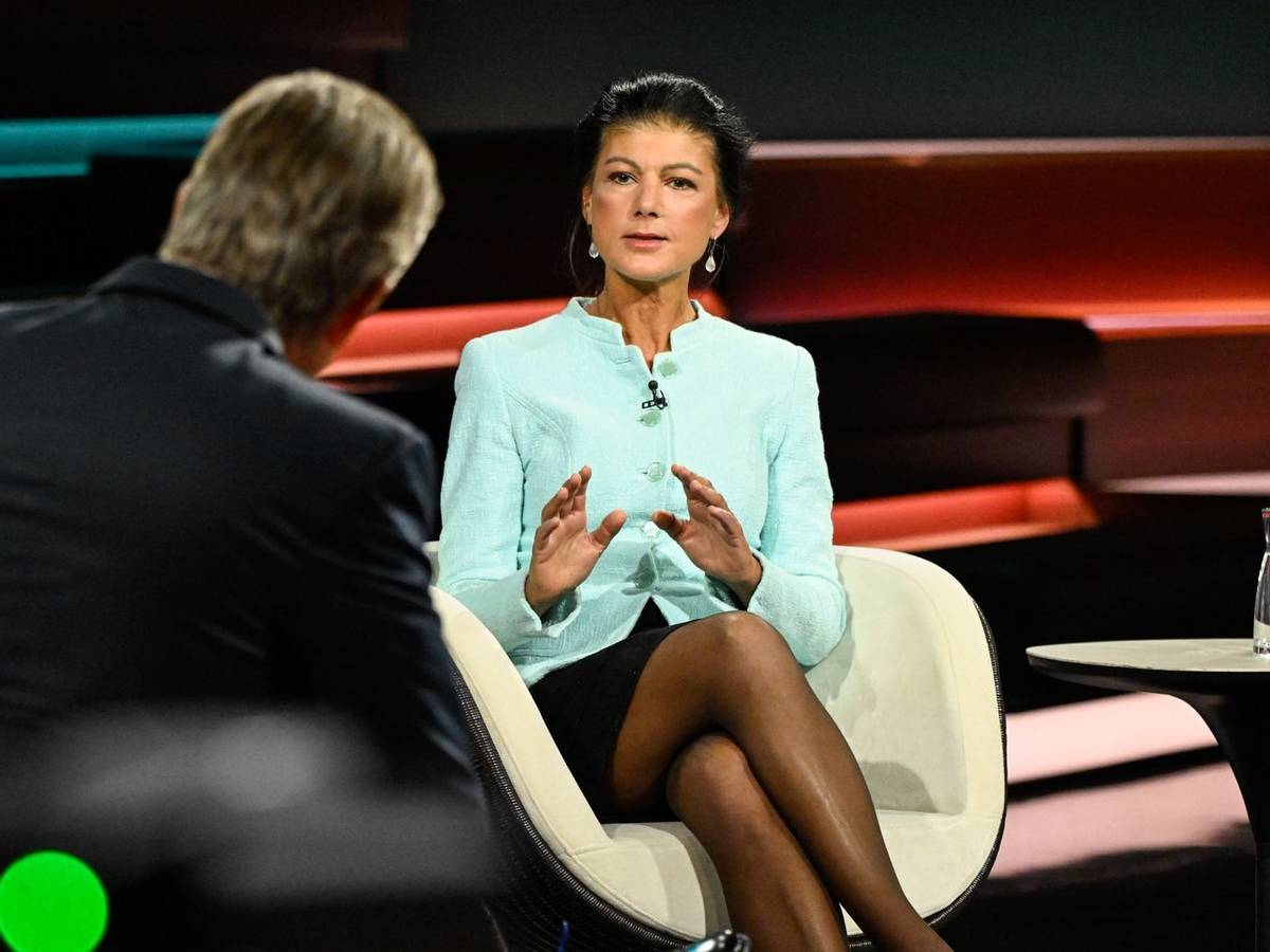 In seinem ZDF-Talk lieferte sich Markus Lanz hitzige Wortgefechte mit Sahra Wagenknecht. (Bild: ZDF / Markus Hertrich)