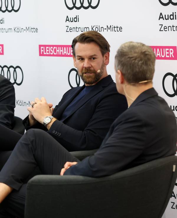 FC-Geschäftsführer Thomas Kessler beim „Talk zum FC“.