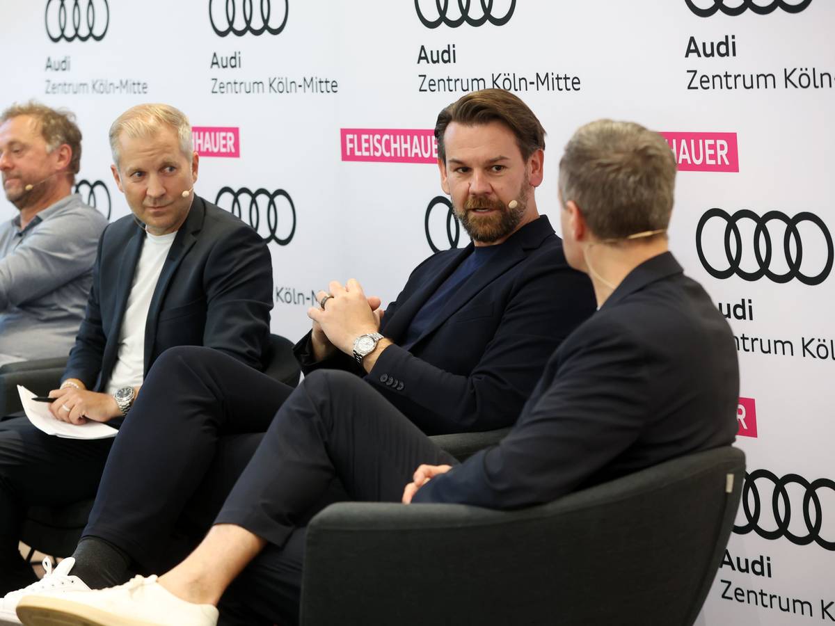 FC-Geschäftsführer Thomas Kessler beim „Talk zum FC“.