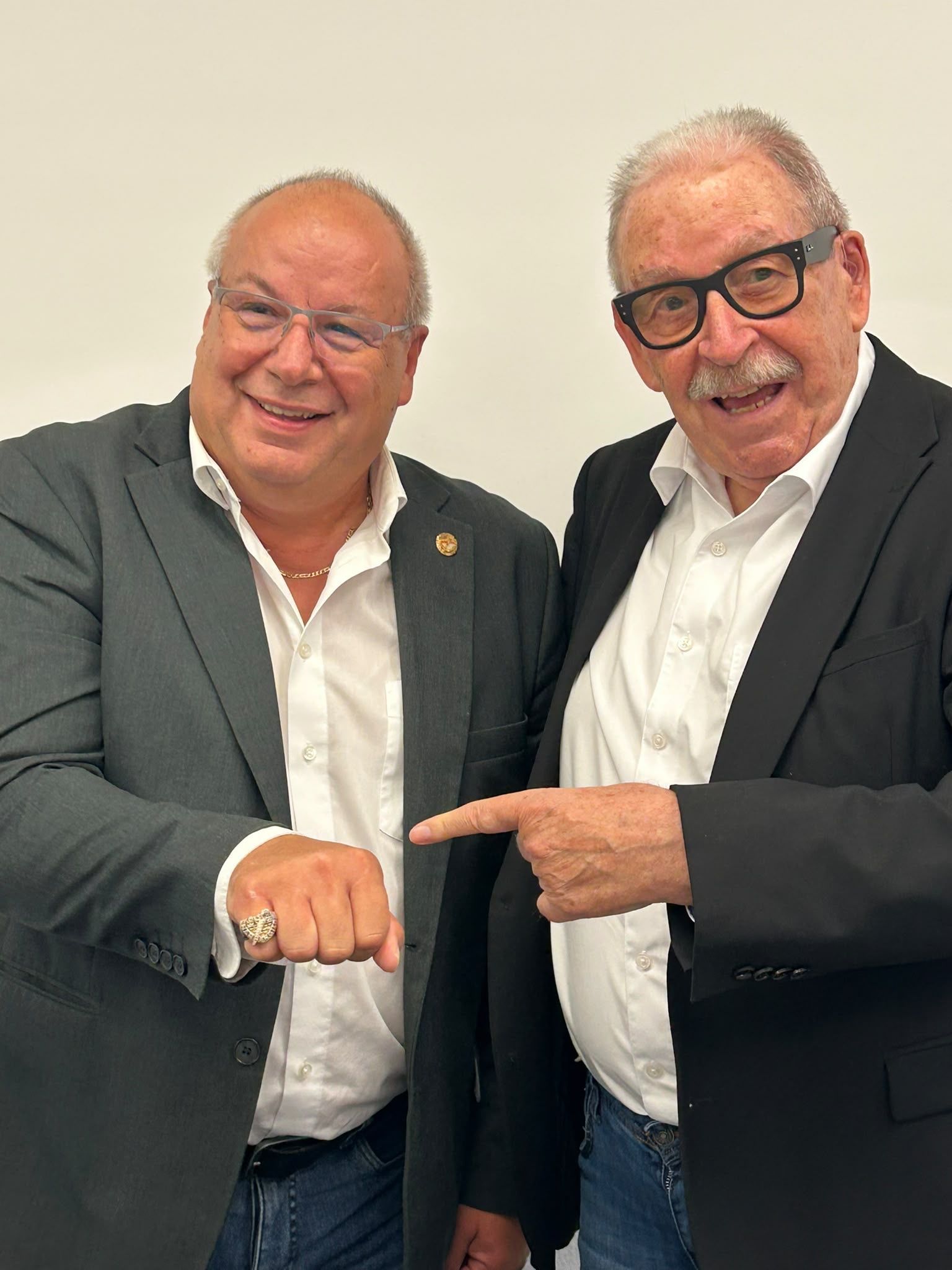 Stefan Bertrams und sein Vorgänger Helmut Kopp.