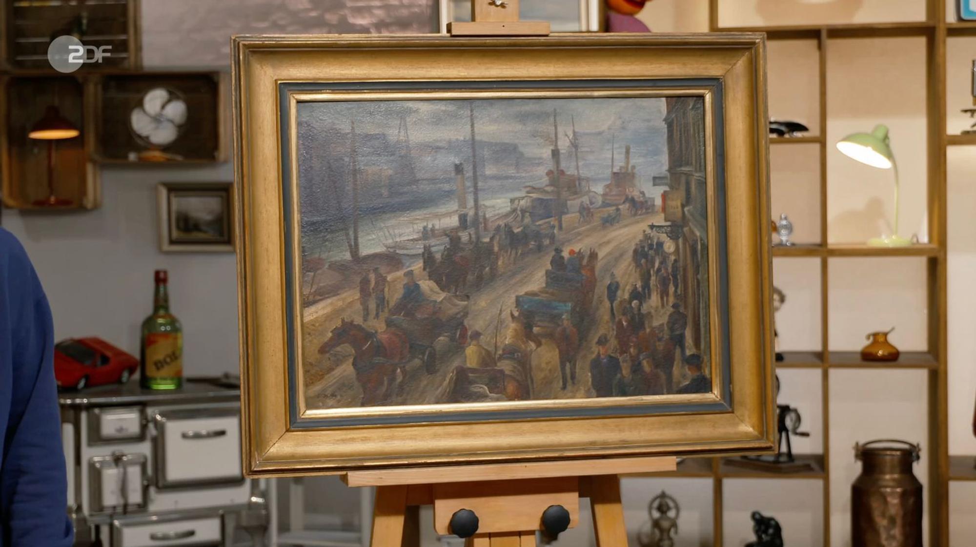 Für ein Werk von Albert Birkle (1931) taxierte Friederike Werner 15.000 bis 20.000 Euro.
(Bild: ZDF)