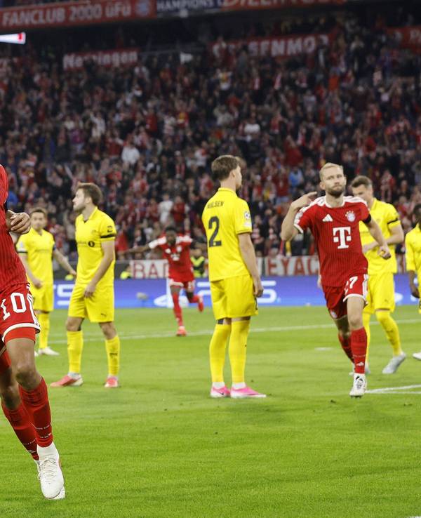 Torjubel von Jamal Musiala beim FC Bayern