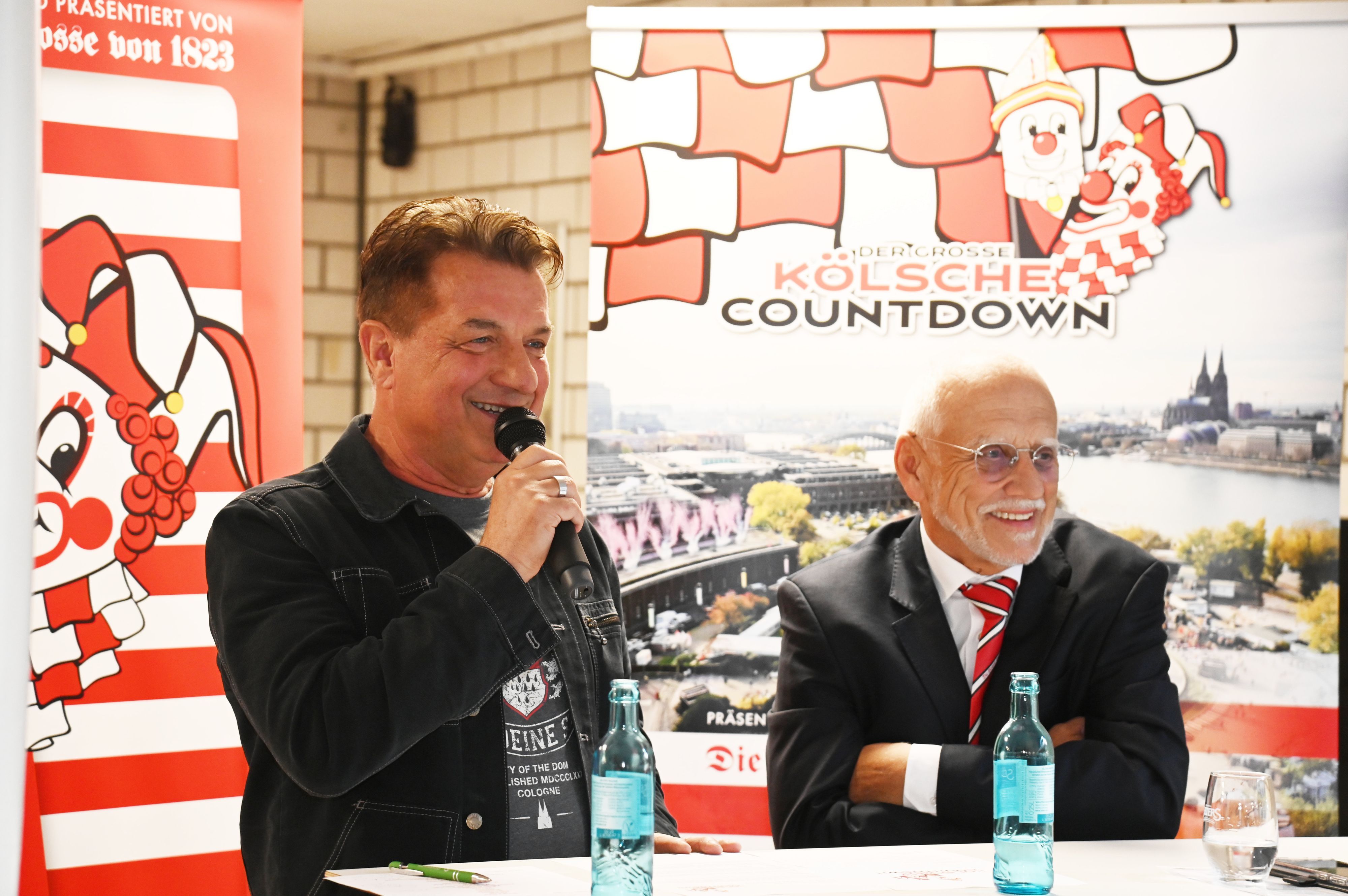 Pressekonferenz mit Linus und Prof. Dr. Dr. Joachim E. Zöller.