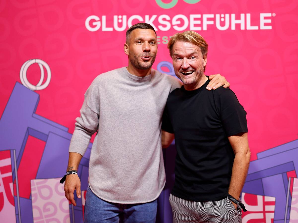 Ex-Fußballer Lukas Podolski und Eventmanager Markus Krampe sprachen bei „stern tv“ über den Glücksgefühle-Eklat. (Archivbild)