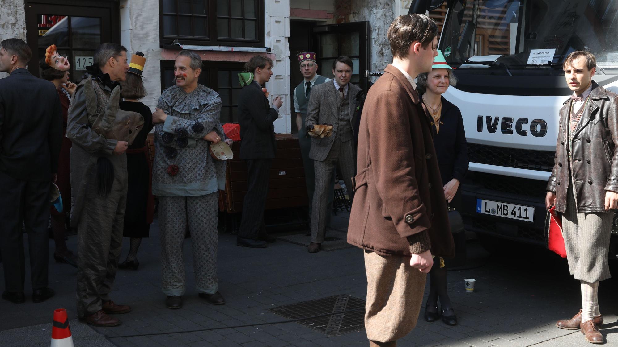 Dreharbeiten für „Babylon Berlin“ im Brauhaus „Em Kölsche Boor“.