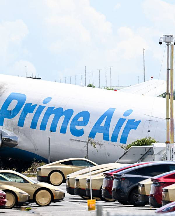 Der havarierte Amazon-Frachtflieger am 6. September in Miami