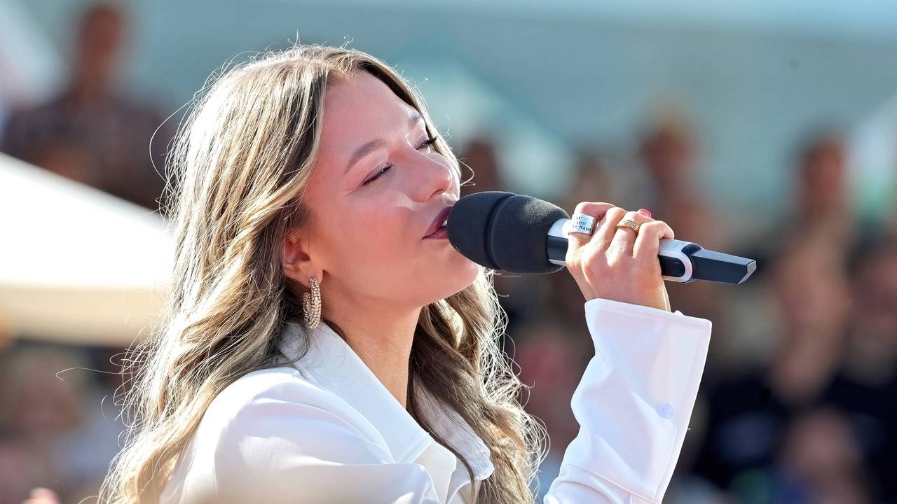 Joelina Drews während der letzten Ausgabe der ARD-Show „Immer wieder Sonntags“.