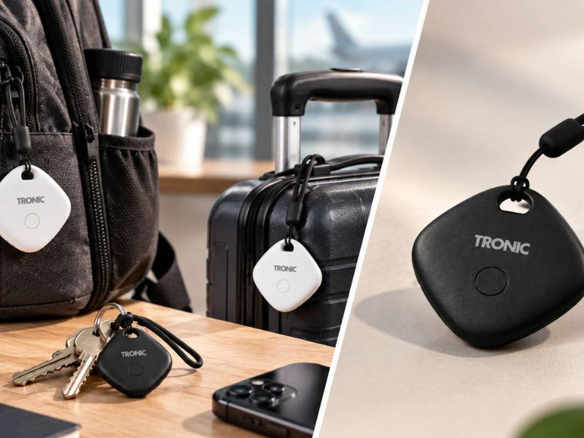 Schlüssel, Tasche oder Koffer mit Tronic Smart Tags.