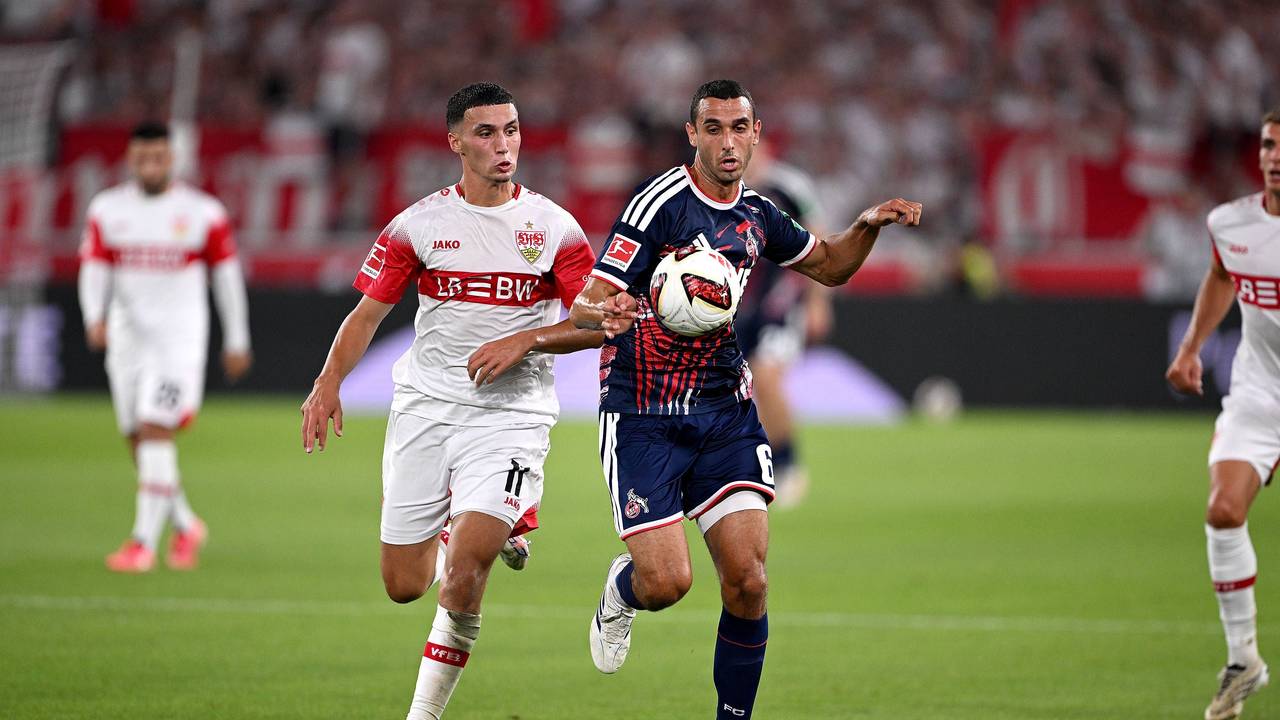 Ellyes Skhiri beim Spiel in Stuttgart.