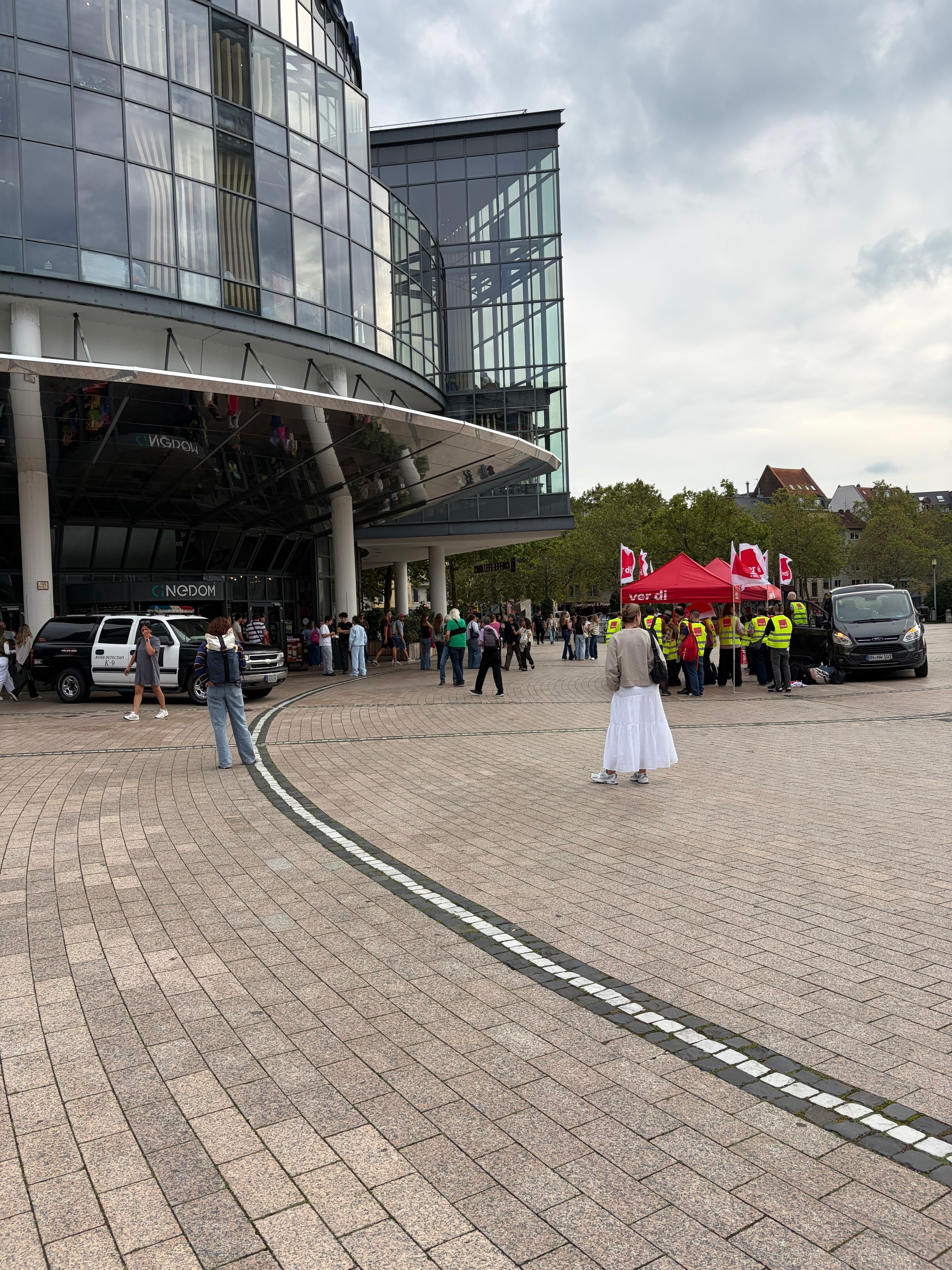 Streik vor dem Kölner Cinedom