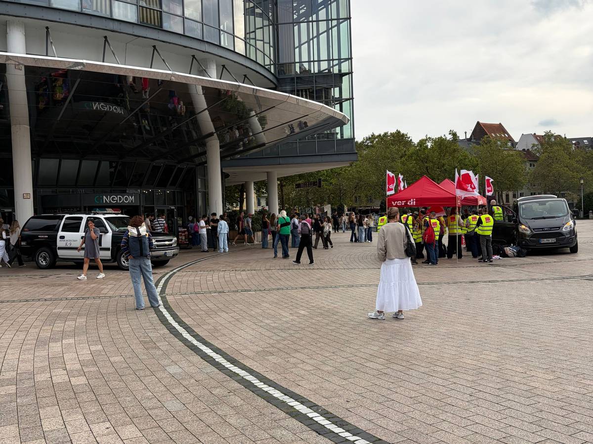 Streik vor dem Kölner Cinedom