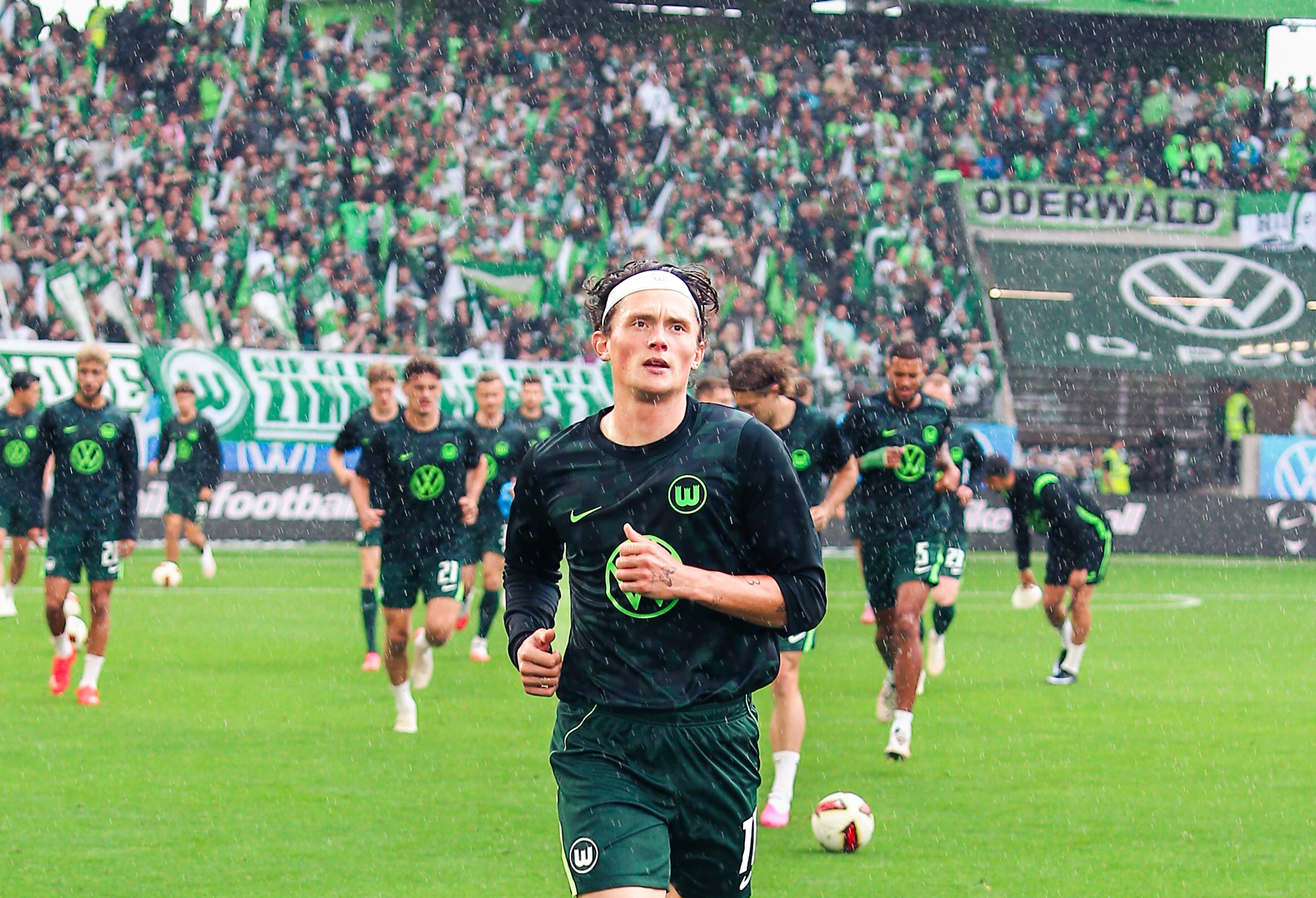 Fabian Reese läuft sich warm.