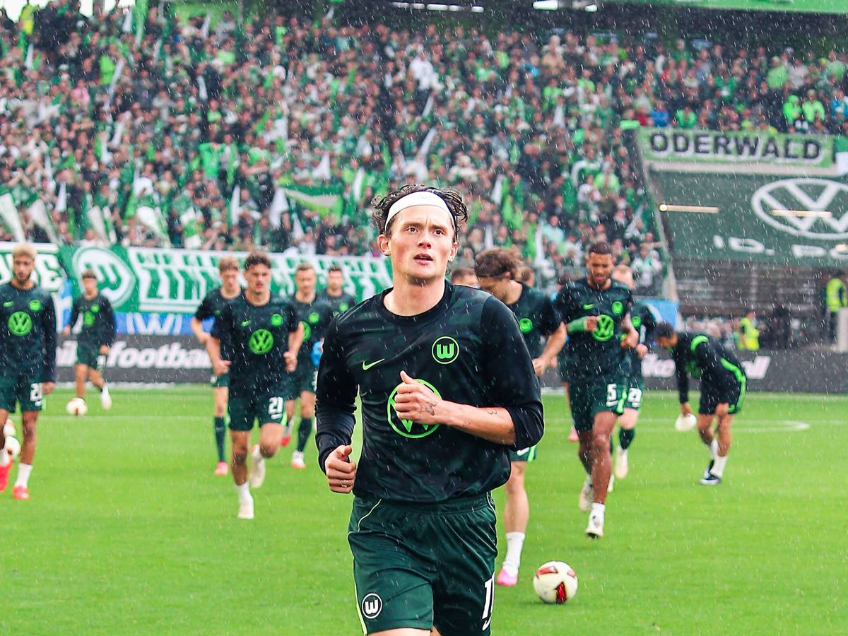 Fabian Reese läuft sich warm.