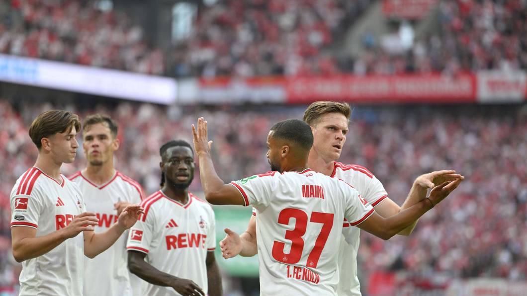 Die Kölner Spieler jubeln nach dem 1:0 am 12. September 2026 gegen Werder Bremen. Das Heimspiel gegen Schalke am 24. Oktober wird in neuen Trikots absolviert.