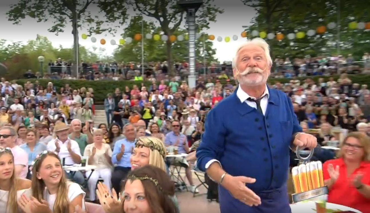 Henning Krautmacher beim Auftritt im ZDF-Fernsehgarten.