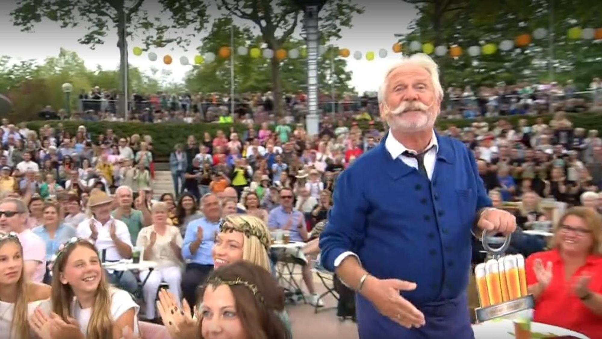 Henning Krautmacher beim Auftritt im ZDF-Fernsehgarten.