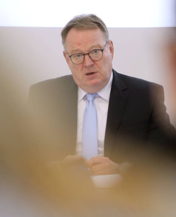 Pressekonferenz Haushalt mit Oberbürgermeister Torsten Burmester.