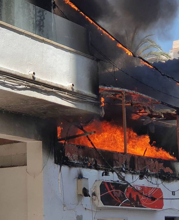 Feuer in einem Restaurant auf Mallorca