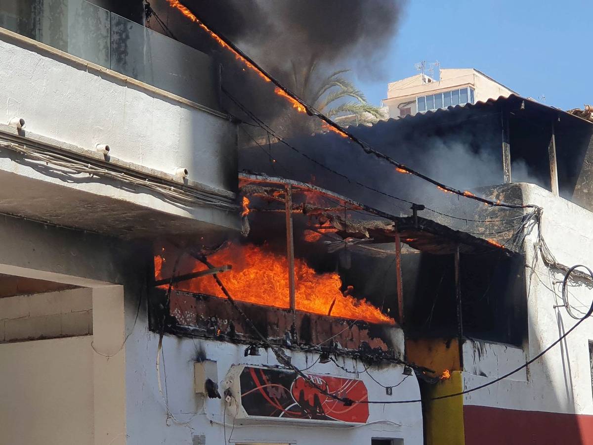 Feuer in einem Restaurant auf Mallorca