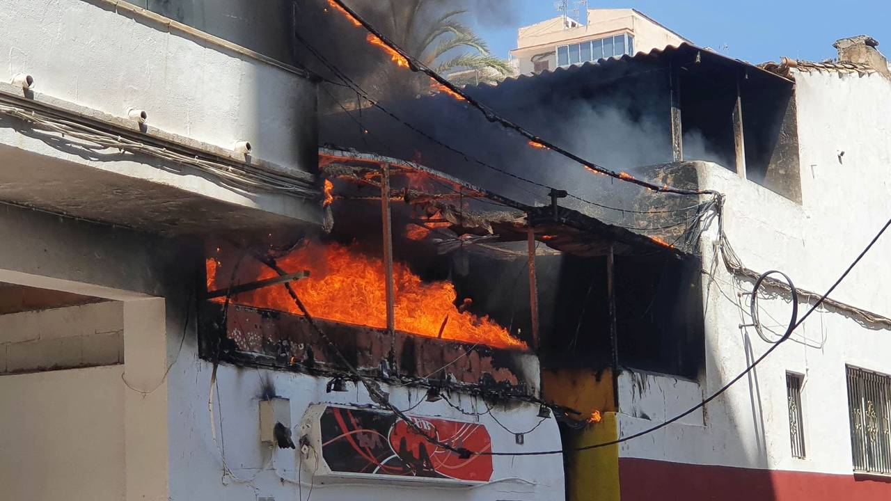 Feuer in einem Restaurant auf Mallorca