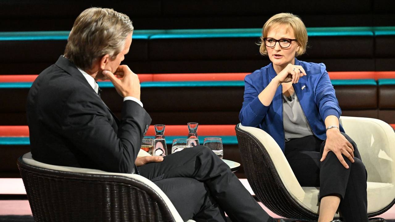 Ist die Regierungskrise eine „Riesenchance“ für die Grünen? Dieser These widersprach Parteivorsitzende Franziska Brantner vehement. (Bild: ZDF/Cornelia Lehmann)
