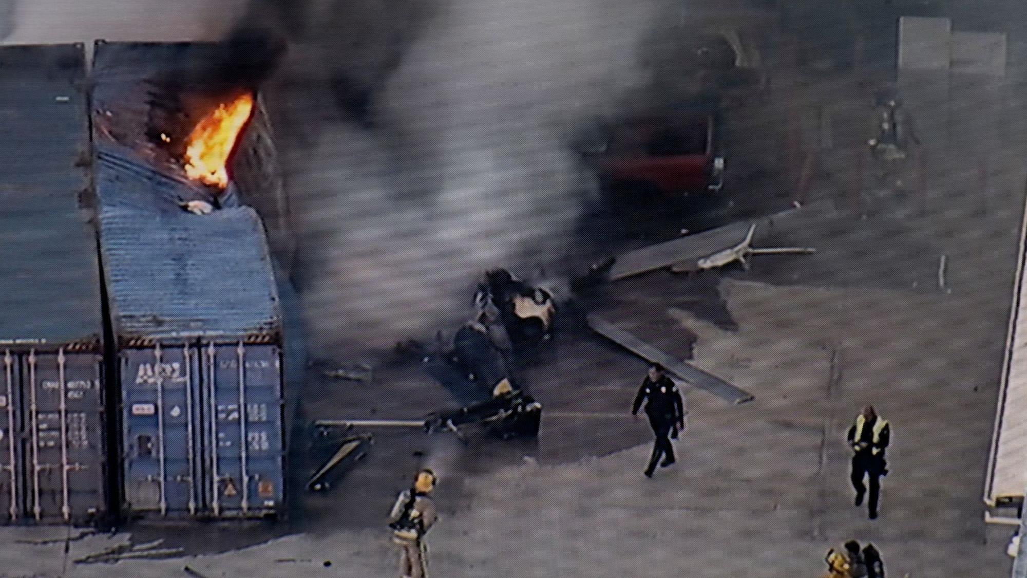 Hubschrauberabsturz in Los Angeles