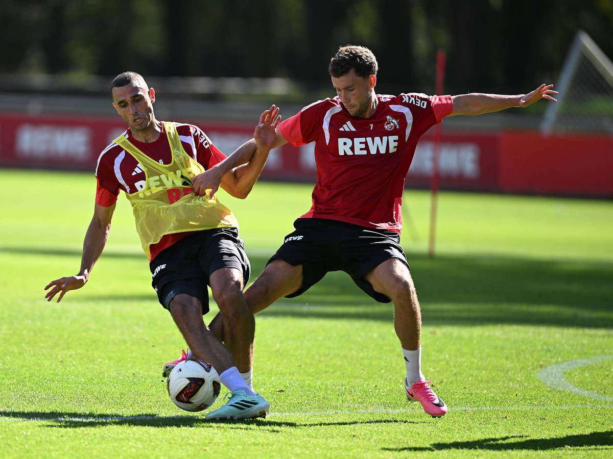 Luca Waldschmidt im Zweikampf mit Ellyes Skhiri.