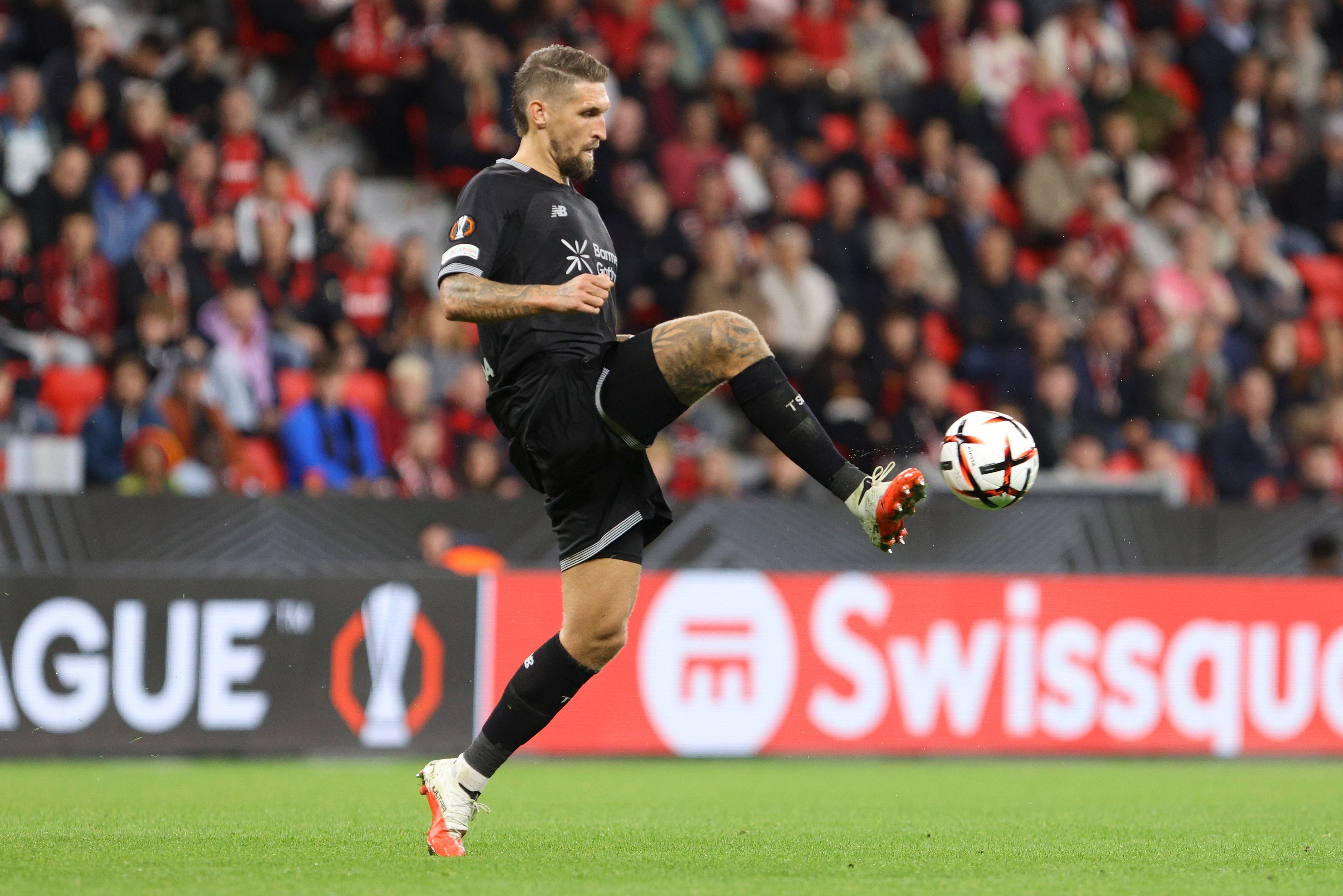 Robert Andrich im Spiel in der Europa League gegen Celje.