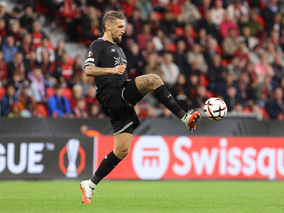 Robert Andrich im Spiel in der Europa League gegen Celje.