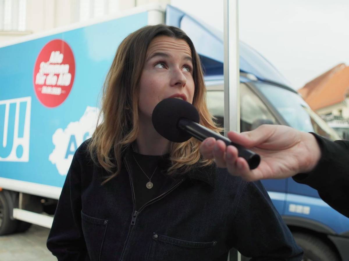Luisa Neubauer spricht mit AfD-Wählern - und muss sich dabei so einiges gefallen lassen. (Bild: Screenshot YouTube / marcant)