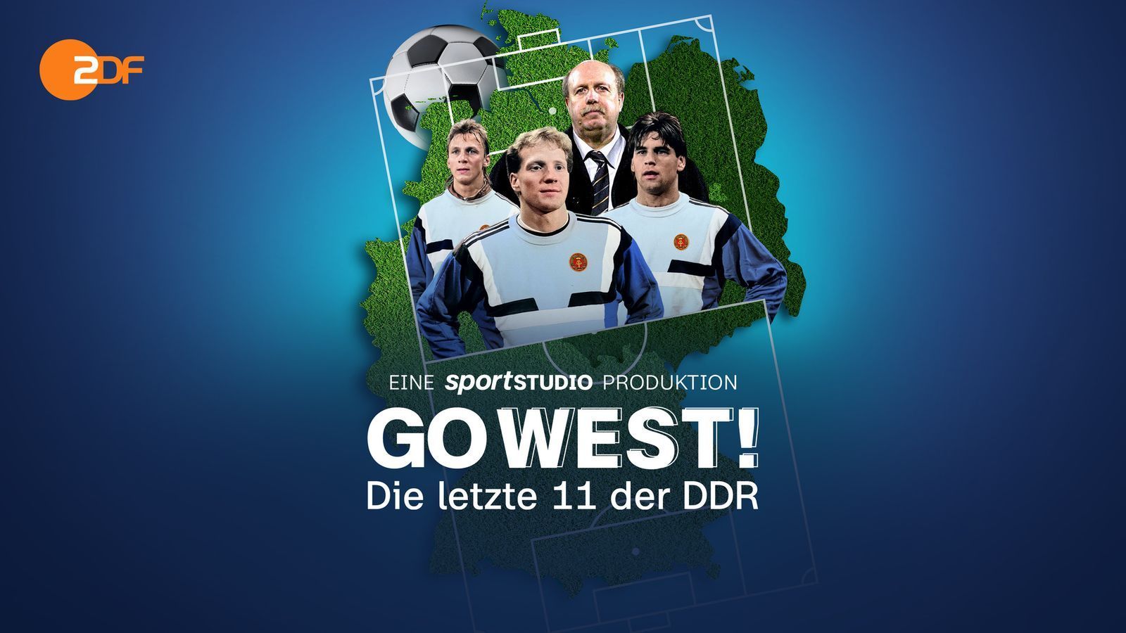 Ausverkauf: Die Spieler Matthias Sammer, Ulf Kirsten und Andreas Thom vor dem damaligen Leverkusen-Manager Reiner Calmund. (Bild: ZDF / ZDF)
