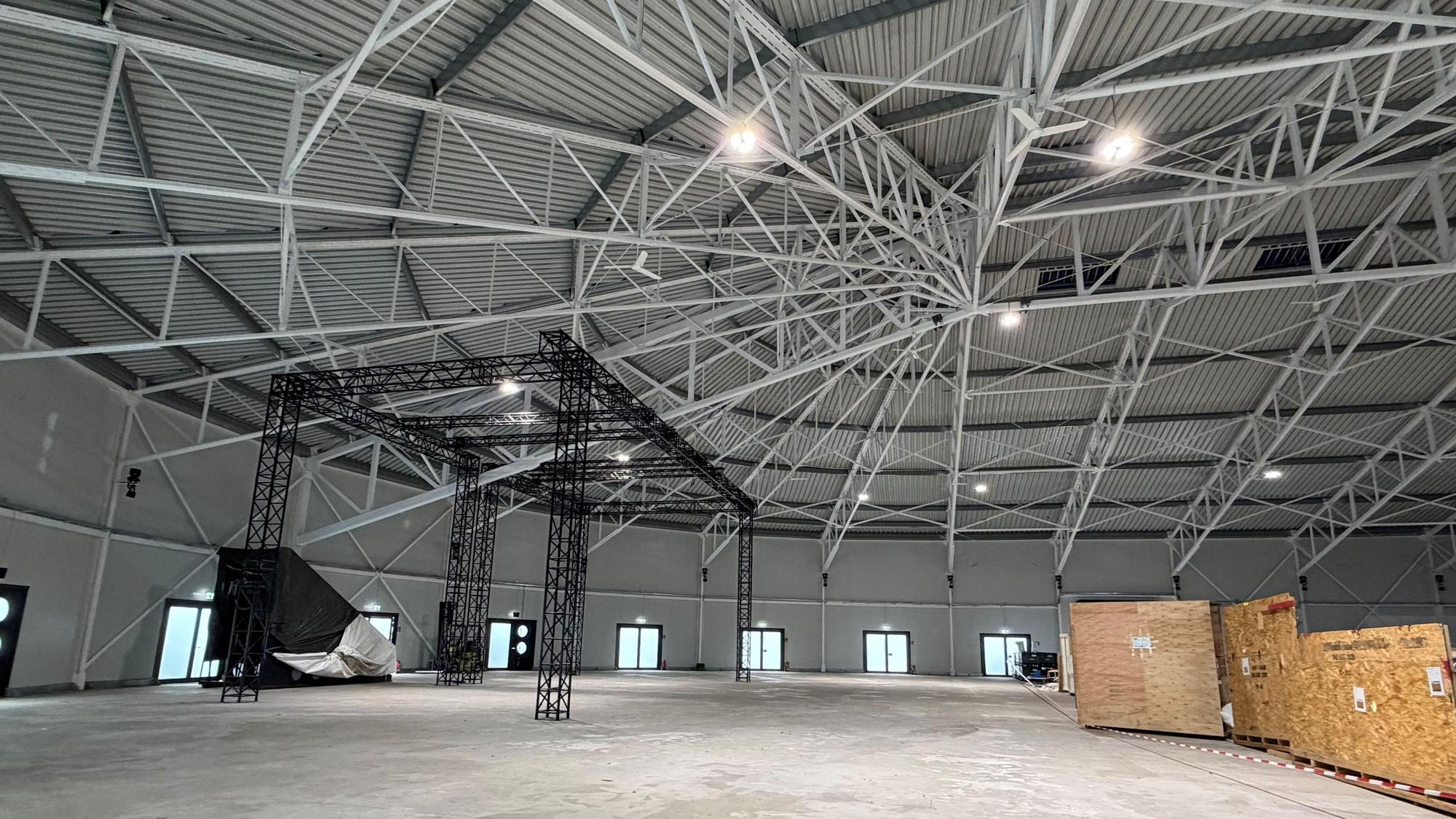 Blick in die Halle am Girlitzweg.