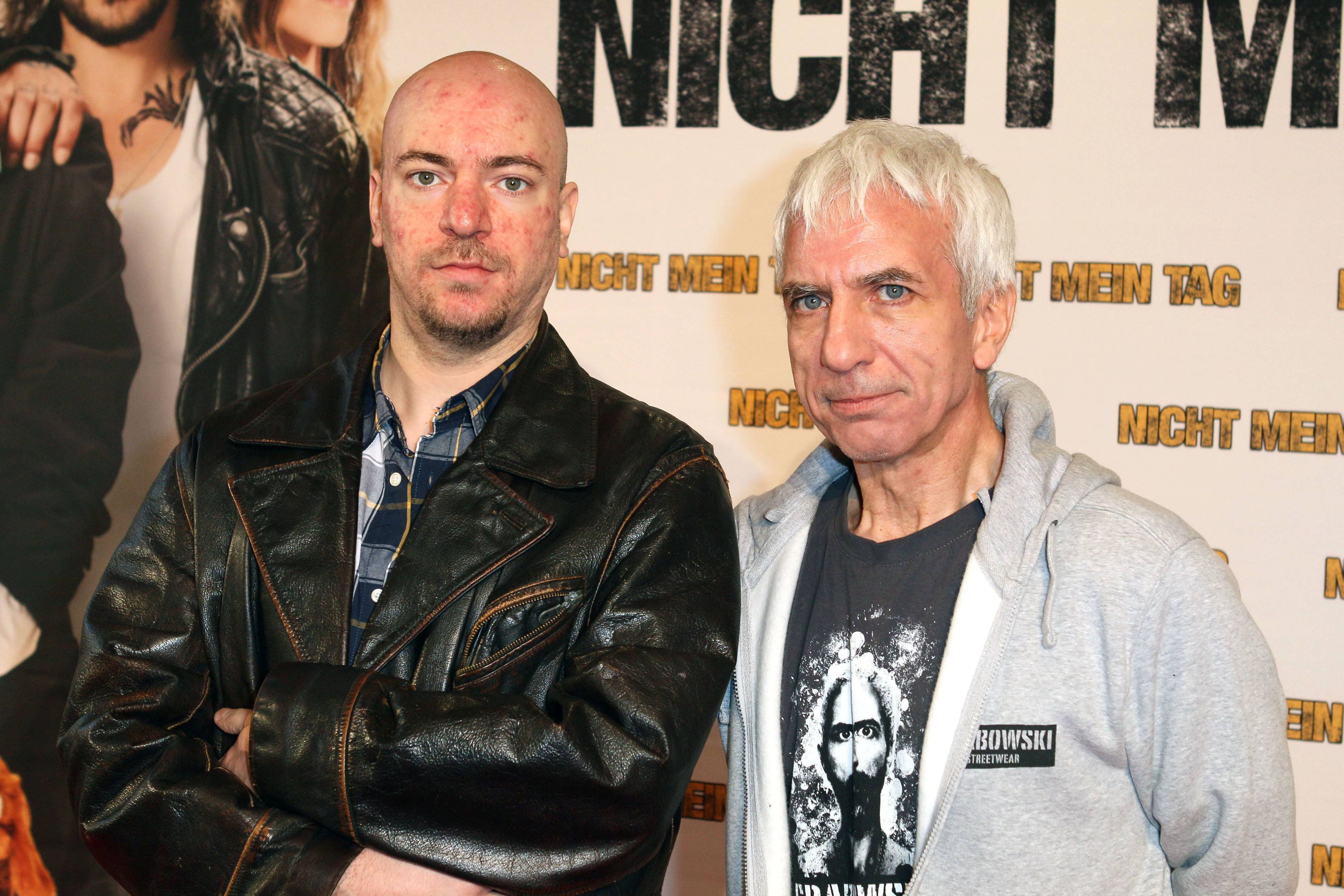 Maxwell Richter und sein Vater Ralf Richter bei der Weltpremiere von „Nicht mein Tag“ 2014 in Bochum.