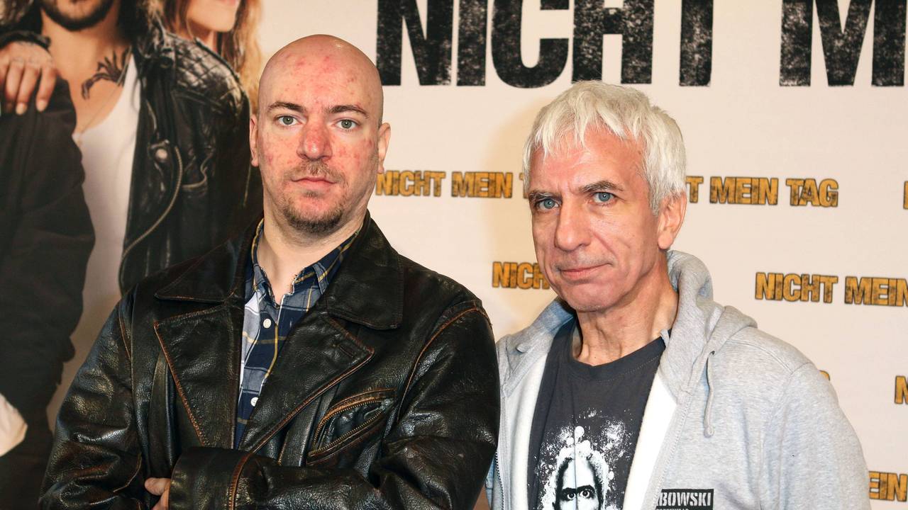 Maxwell Richter und sein Vater Ralf Richter bei der Weltpremiere von „Nicht mein Tag“ 2014 in Bochum.