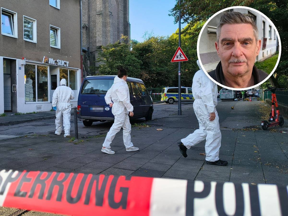 Die Polizei ist am Freitagmorgen in Köln-Mülheim im Einsatz. Zuvor hatte es Schüsse auf ein Wohnhaus mit Pizzeria im Erdgeschoss gegeben.