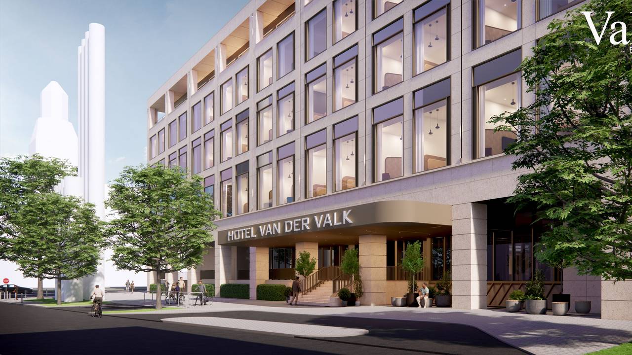 Diese Visualisierung zeigt, wie das neue Hotel aussehen soll.