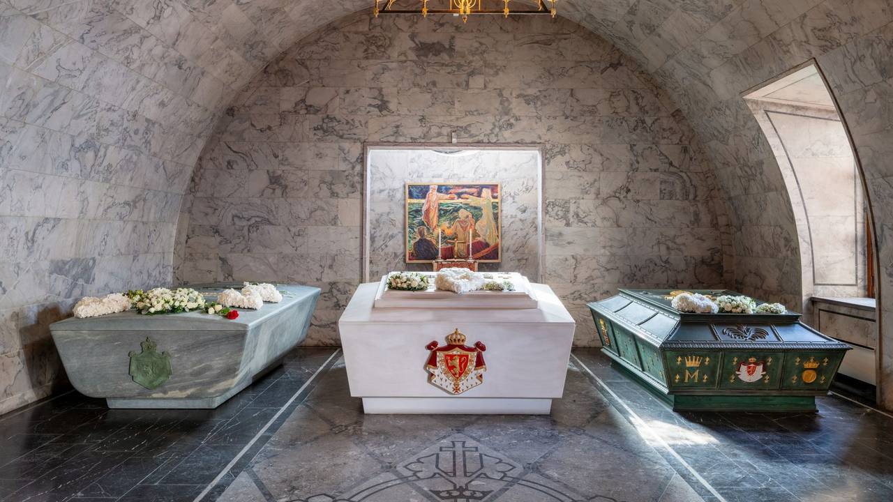 Sarkophag des norwegischen Königs Harald V.