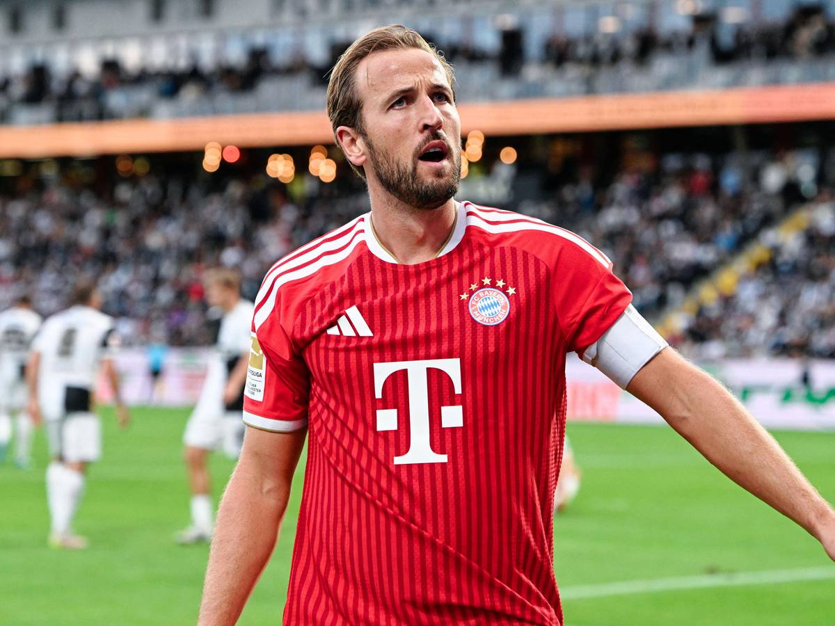 Harry Kane bejubelt ein Tor.