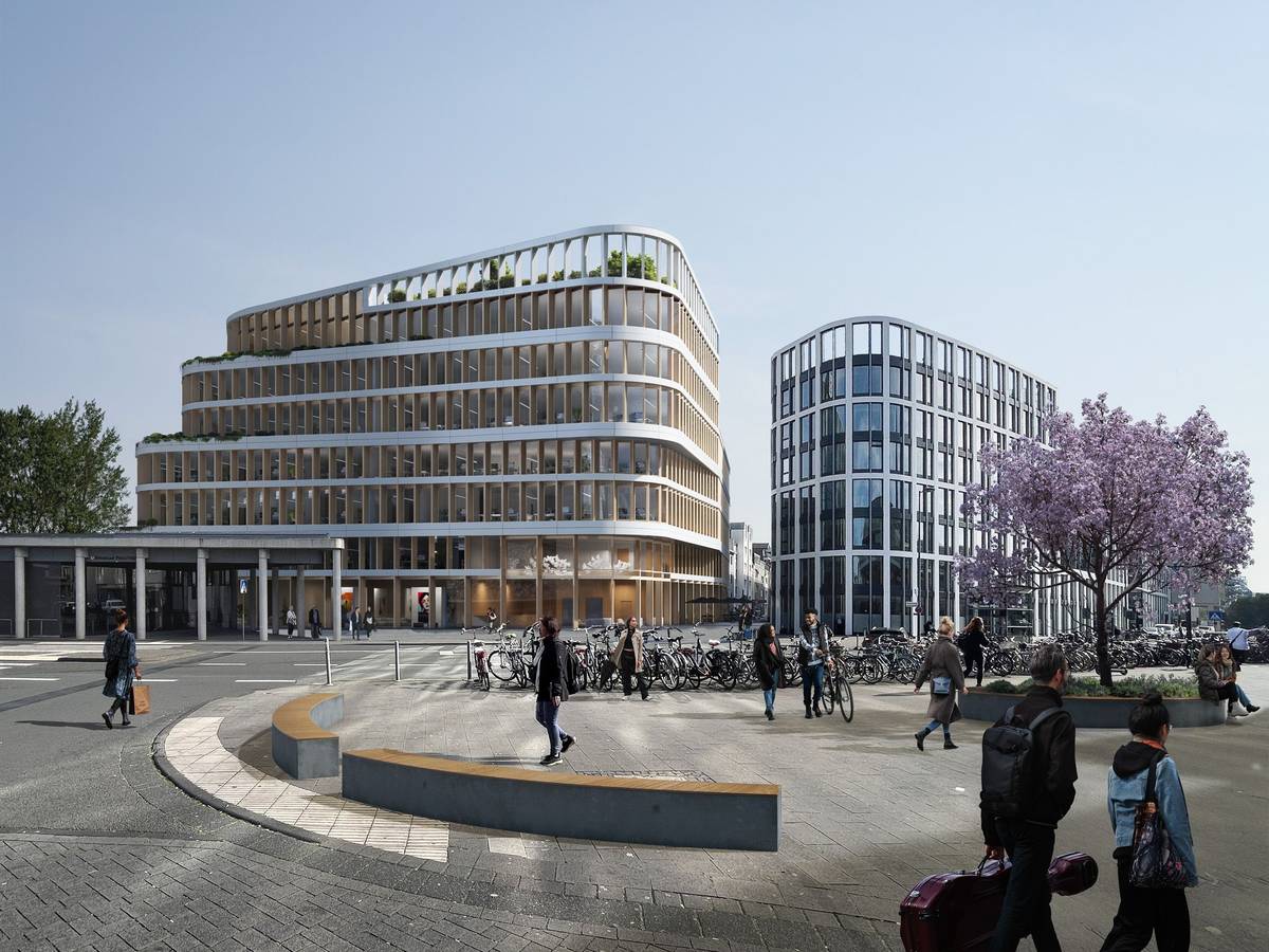 So sollte das neue Gebäude aussehen (links).