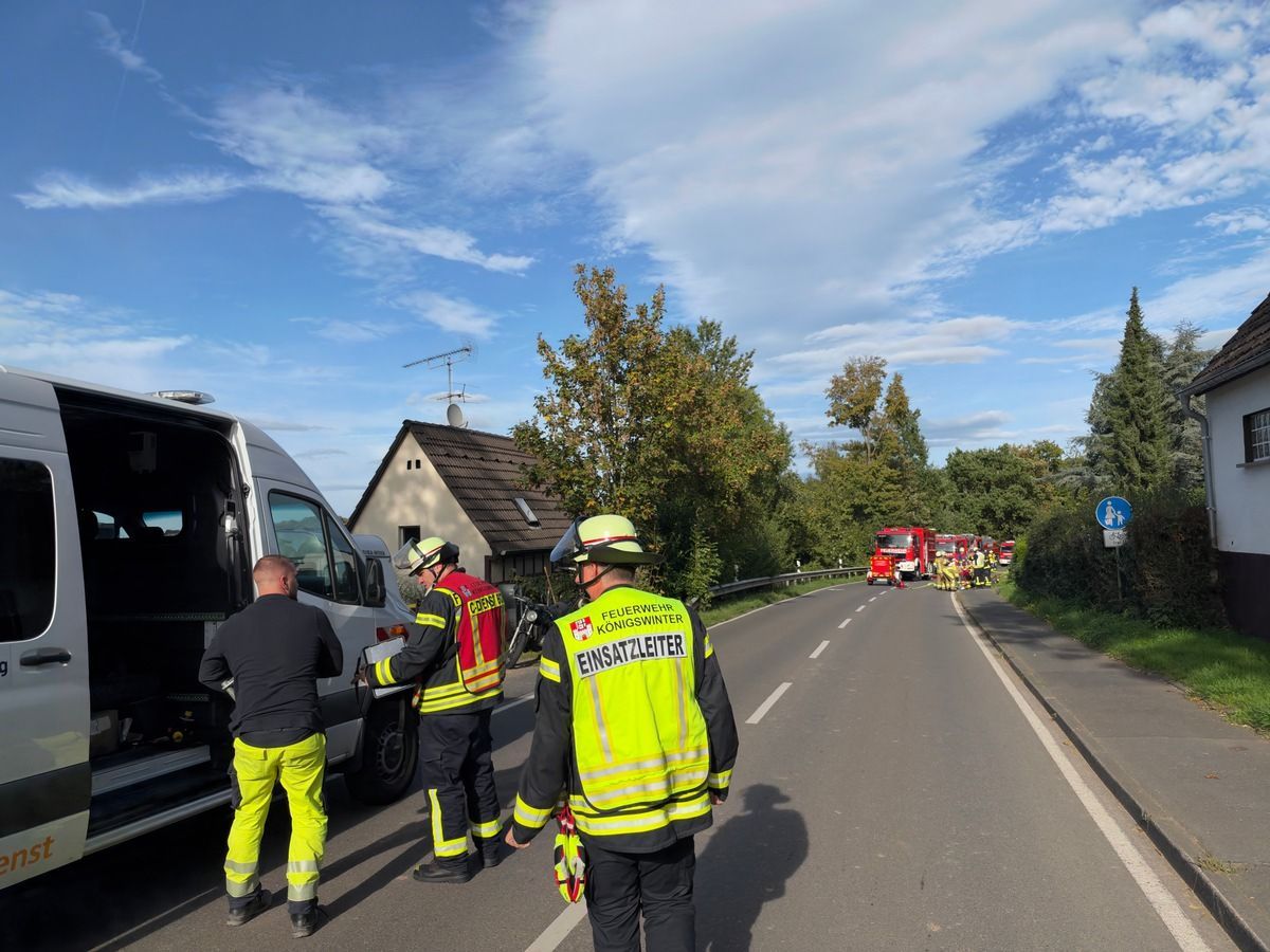 Feuerwehreinsatz wegen einer beschädigten Gasleitung. (Symbolbild)