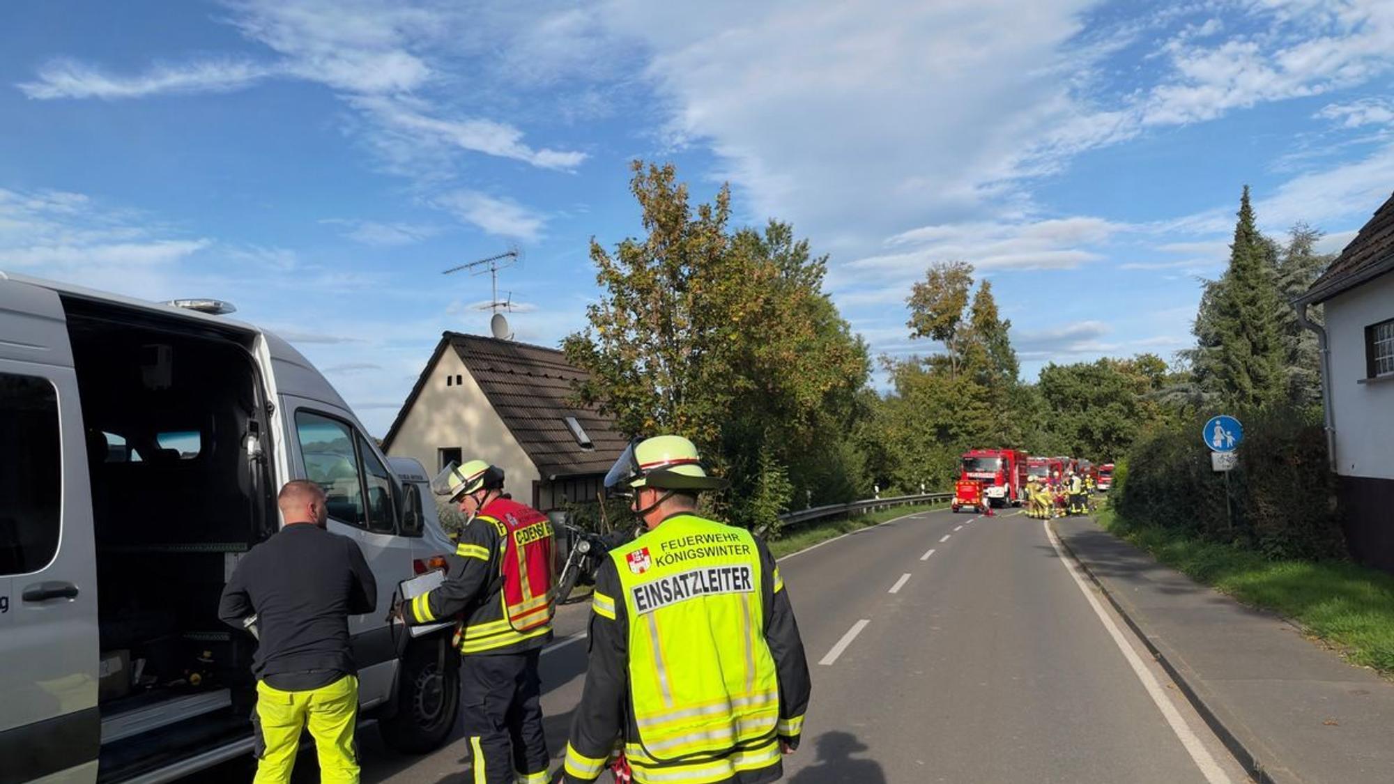 Feuerwehreinsatz wegen einer beschädigten Gasleitung. (Symbolbild)
