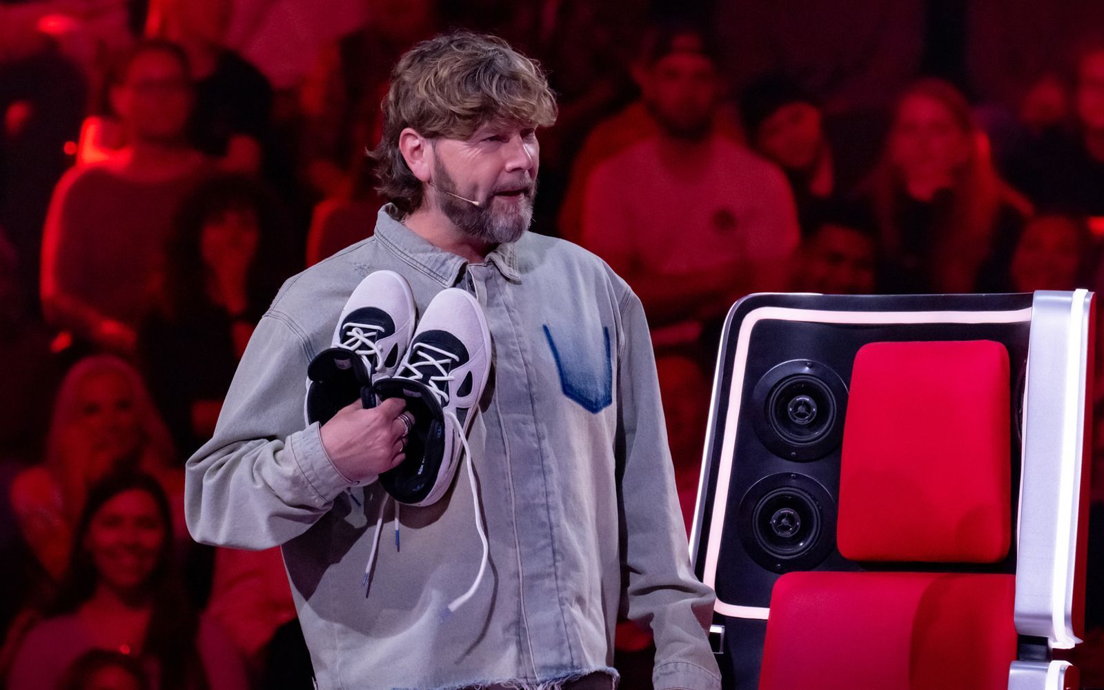Rea Garvey versuchte bei „The Voice of Germany“ alles, um ein Talent von seinem Team zu überzeugen - sehr zum Missmut der anderen Coaches. (Bild: Joyn / Claudius Pflug)