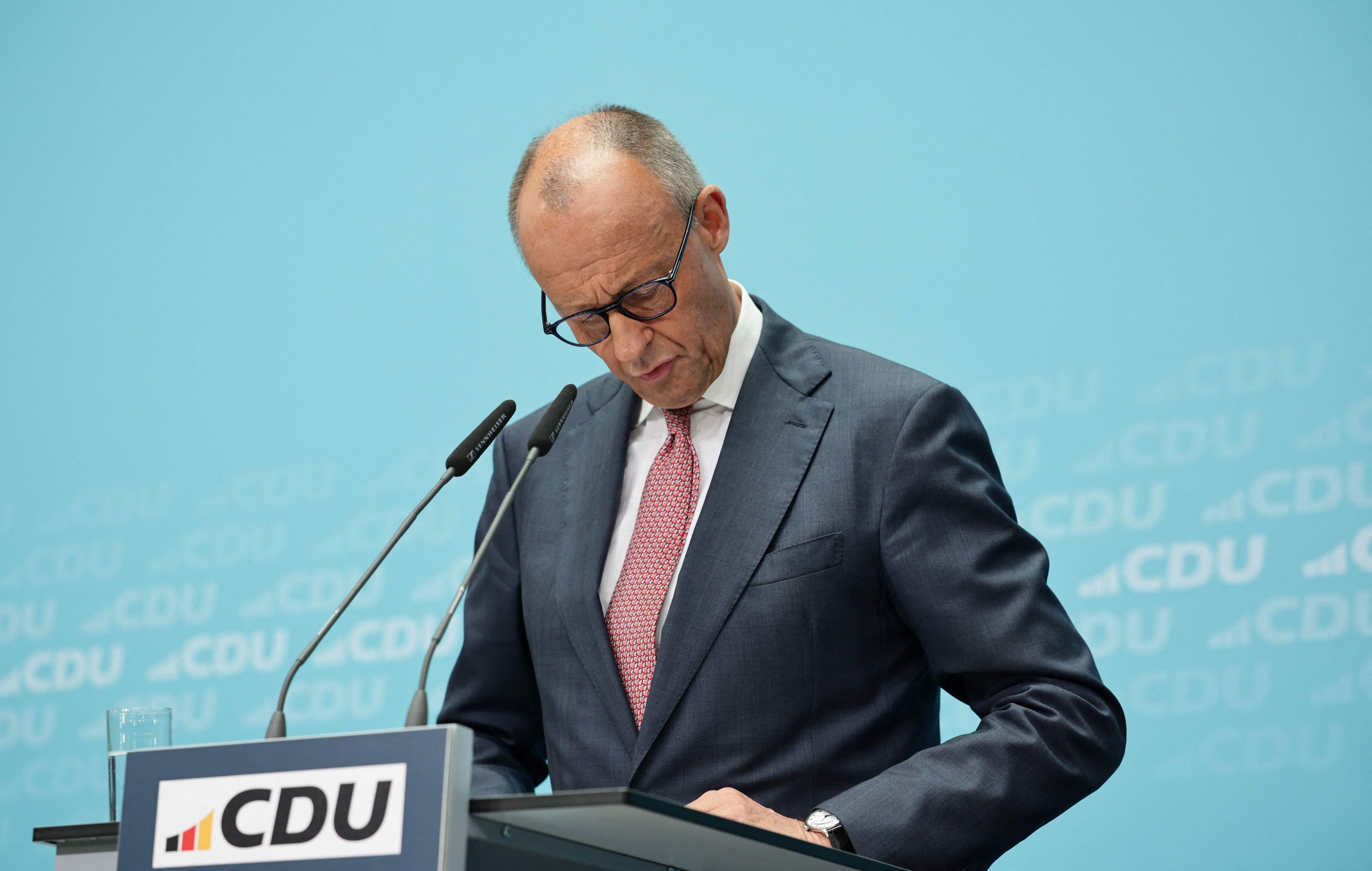 Friedrich Merz sprach von einem schweren Schlag für die CDU.