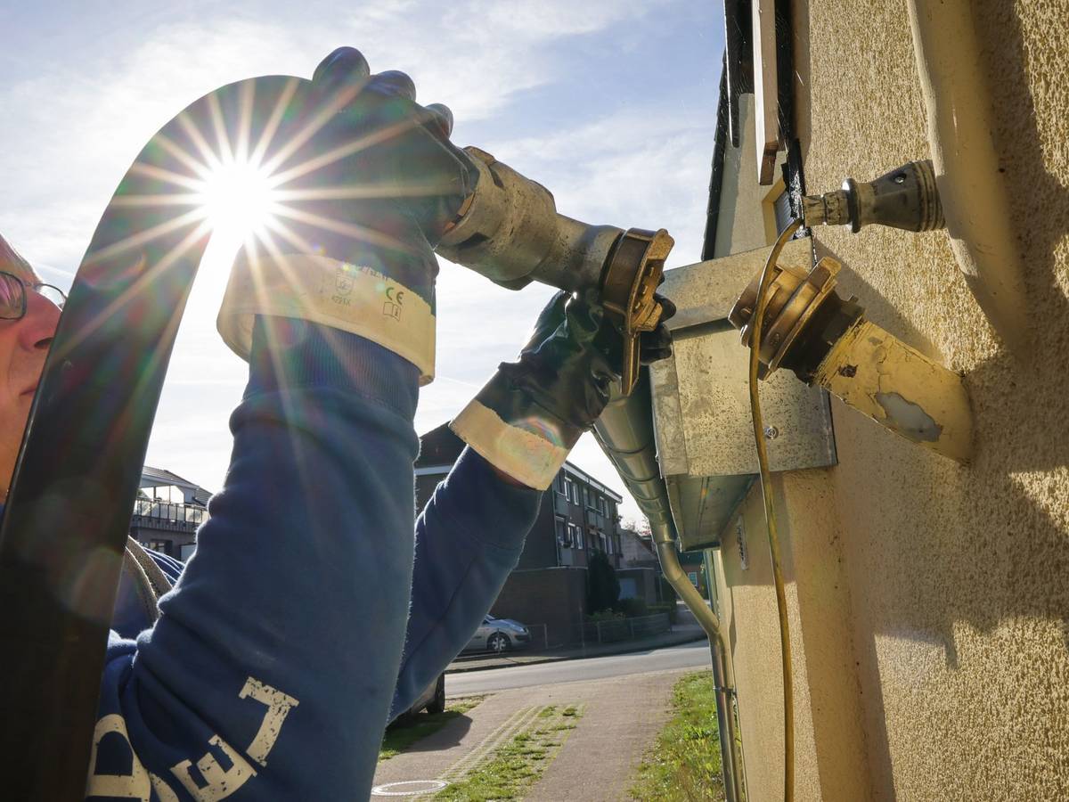 Heizöllieferung an einen Kunden in einem Einfamilienhaus