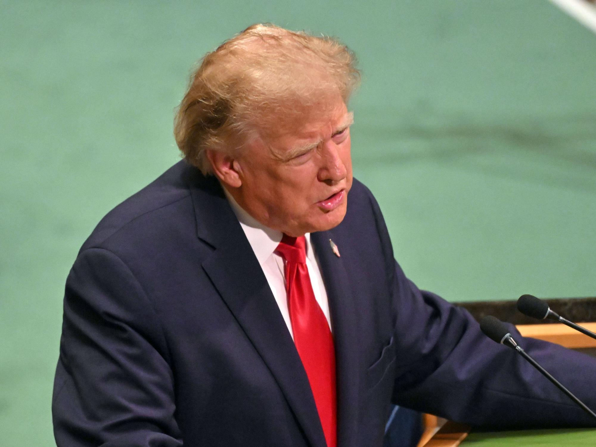 Donald Trump in New York.