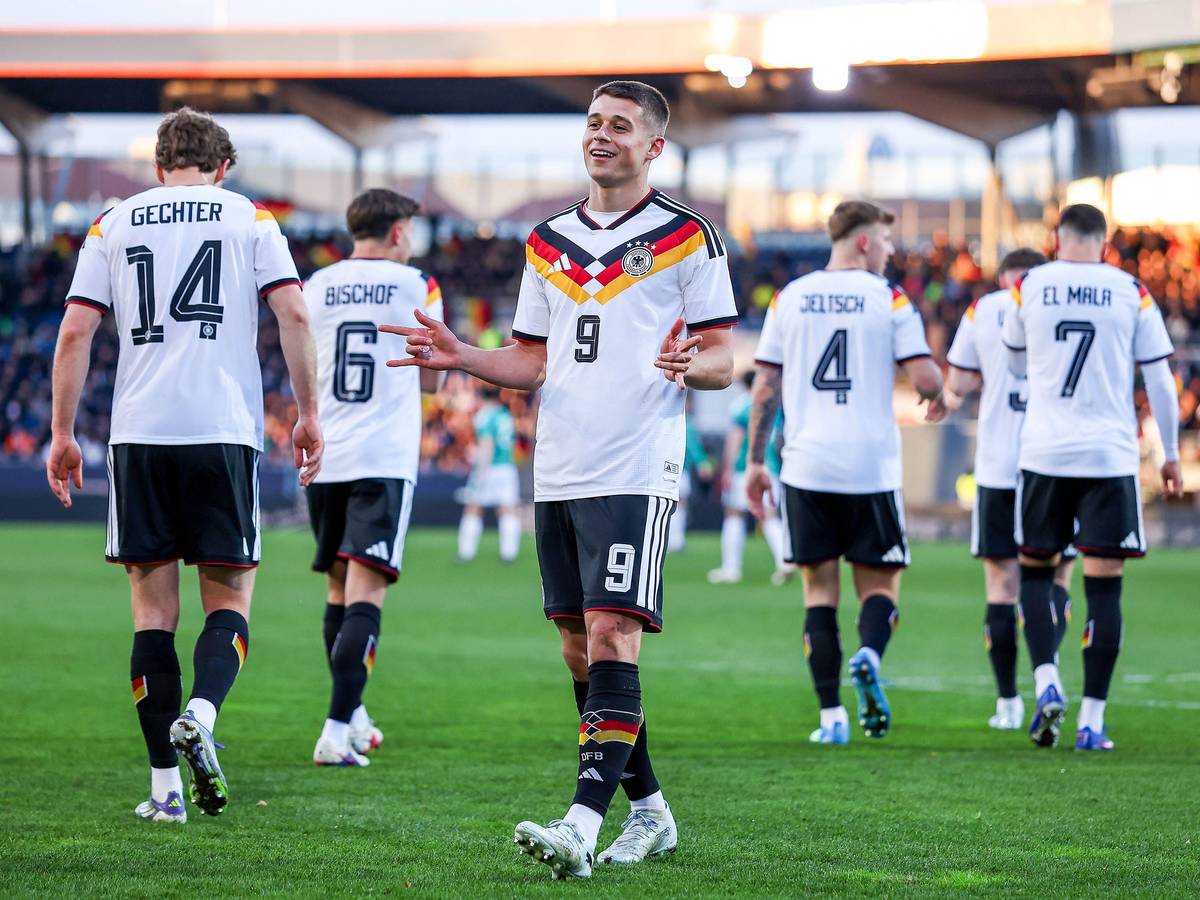 Nicolo Tresoldi im Rahmen der U21-Nationalmannschaft.