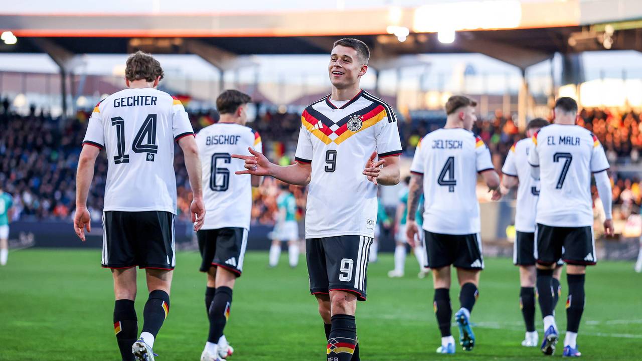 Nicolo Tresoldi im Rahmen der U21-Nationalmannschaft.
