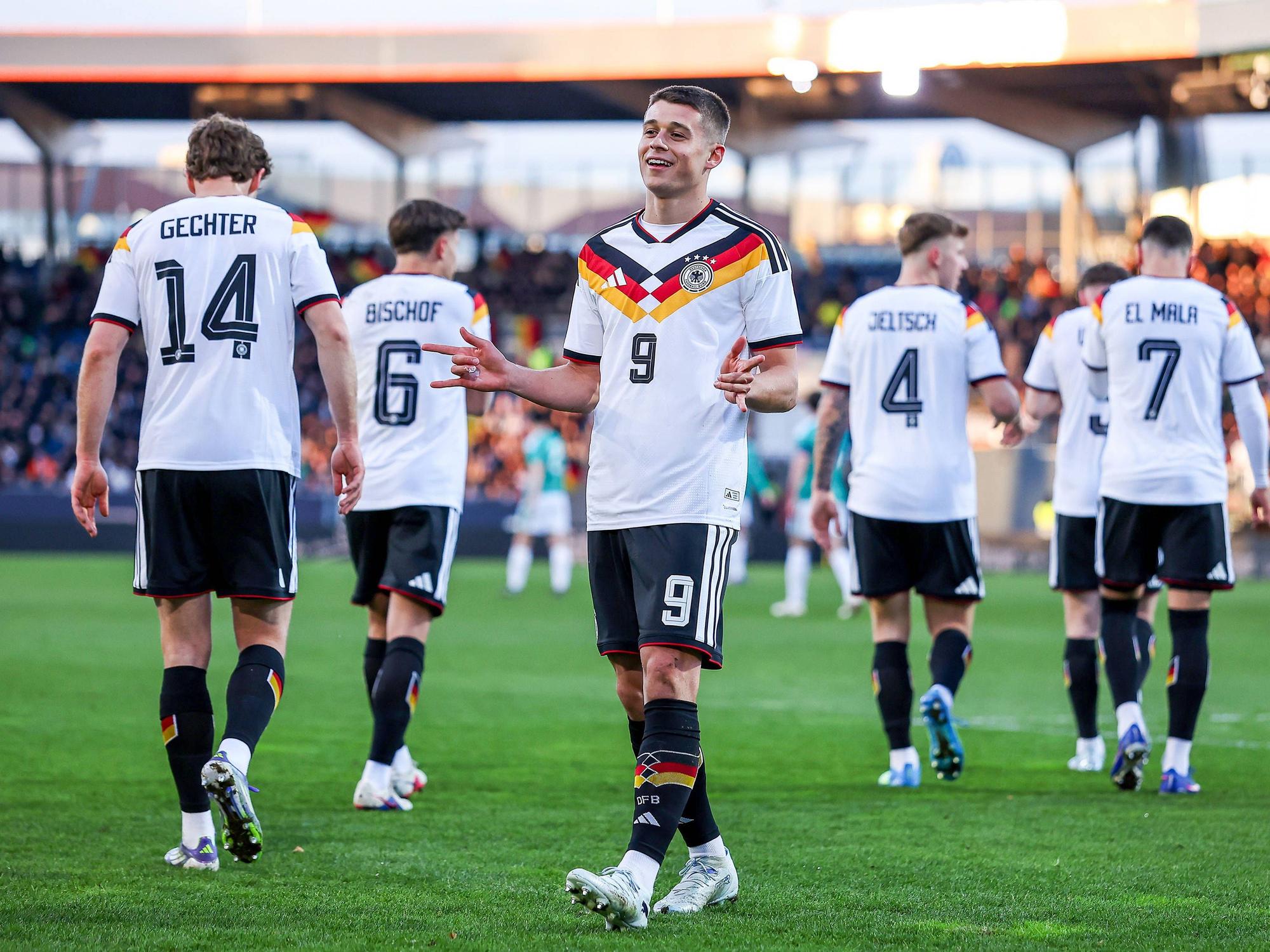 Nicolo Tresoldi im Rahmen der U21-Nationalmannschaft.