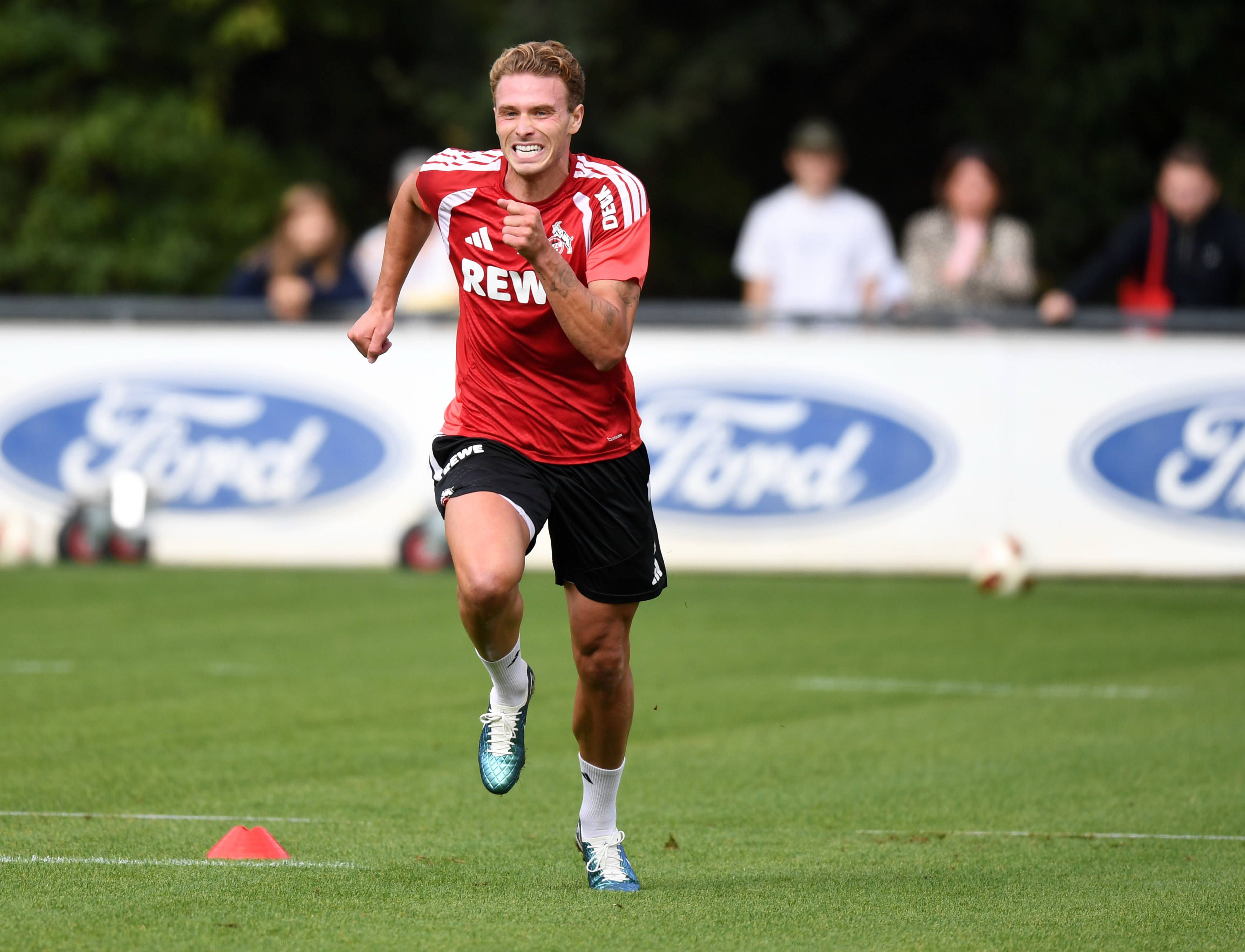 Sebastian Sebulonsen beim Lauftest.